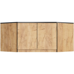 Surmeuble Pour Armoire Akord S100 Chêne Craft 100 Cm 2 Portes 3 Étagères 100X50X55 Cm