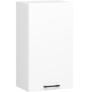 Armoires De Cuisine Haute Akord W40 Oliwia Modulable H720 Blanc 40 Cm 1 Porte Façade Blanche 2 Étagères 40X30X72 Cm
