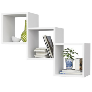 Étagère Murale Akord Star Blanche 78 Cm 3 Étagères 78X20X55 Cm