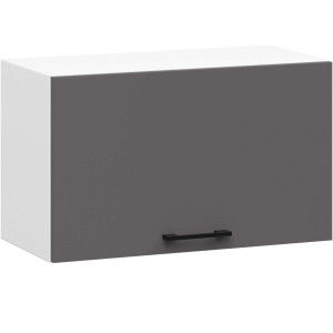 Armoires De Cuisine Haute Akord W60 Hotte Oliwia Modulable Blanc 60 Cm 1 Porte Couleur Gris Graphite 1 Étagère 60X30X29 Cm