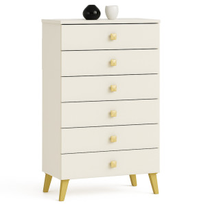 Commode Akord Mobi Cachmire 60 Cm 6 Tiroirs 60X37X104 Cm
