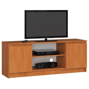Meuble Tv Pour Salon Akord Aulne 140 Cm 2 Portes Façade Aulne 2 Étagères 140X40X55 Cm