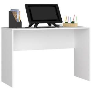 Bureau D'ordinateur Akord B17 Blanc 120 Cm Couleur Blanc 120X50X79 Cm