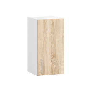 Armoires De Cuisine Haute Akord W30 Lima Modulable Blanc 30 Cm 1 Porte Façade Chêne Sonoma 2 Étagères 30X30,5X58 Cm