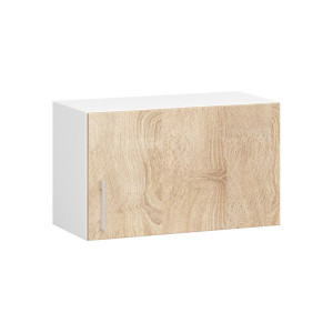Armoires De Cuisine Haute Akord W60 Hotte Lima Modulable Blanc 60 Cm 1 Porte Couleur Chêne Sonoma 1 Étagère 60X30,5X29 Cm