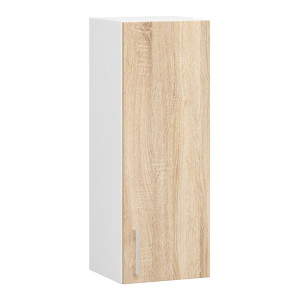 Armoires De Cuisine Haute Akord W30 Lima Modulable H720 Blanc 30 Cm 1 Porte Façade Chêne Sonoma 2 Étagères 30X30,5X72 Cm
