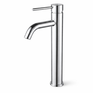 Mitigeur Lavabo Haut Vasque À Poser Robinet Salle De Bain Chromé Verti