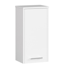 Armoire Salle De Bains Akord Fin Accr. Au Mur Blanche 30 Cm 1 Porte Façade Blanche 2 Étagères 30X22,5X60 Cm