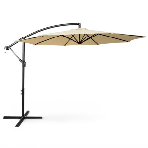 Parasol De Jardin Aster Avec Protection Uv Beige, Poids 12,1 Kg Dimensions L300 X L300 X H245 Cm