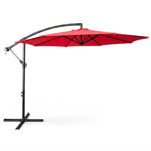 Parasol De Jardin Aster Avec Protection Uv Rouge, Poids 12,1 Kg Dimensions L300 X L300 X H245 Cm