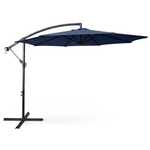 Parasol De Jardin Aster Avec Protection Uv Bleu Foncé, Poids 12,1 Kg Dimensions L300 X L300 X H245 Cm