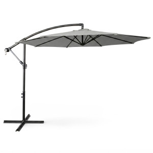 Parasol De Jardin Aster Avec Protection Uv Gris Clair, Poids 12,1 Kg Dimensions L300 X L300 X H245 Cm