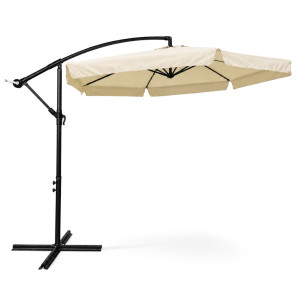 Parasol De Jardin Et De Terrasse Cynia Imperméable En Beige, Poids 11,7 Kg Dimensions L300 X L300 X H245 Cm