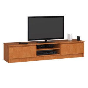 Meuble Tv Pour Salon Akord Aulne 160 Cm 2 Portes Façade Aulne 2 Étagères 160X40X33 Cm