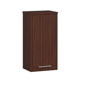 Armoire Salle De Bains Akord Fin Accr. Au Mur Wengé 30 Cm 1 Porte Façade Wengé 2 Étagères 30X22,5X60 Cm