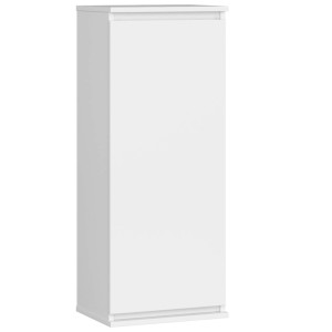 Armoire Murale Akord W40 Blanche 40 Cm 1 Porte Façade Blanche 3 Étagères 40X30X99 Cm