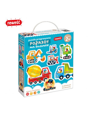 CzuCzu Puzzle progresywne pojazdy na budowie 2+