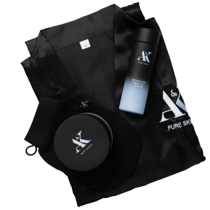 Premium Bodycare Set | Pack of Moisturizing Body Scrub, Nourishing Oil Serum & Satin Robe | Exfoliate & Boost Skin hydration, Resilience & Suppleness