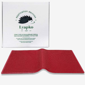 Lyapko mata z igłami do masażu MAX 6,2 - czerwony