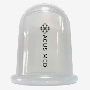 Bańka chińska na cellulit do masażu ciała Acus Med - duża silikonowa - biały