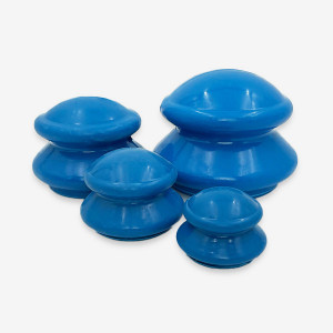 Bańki chińskie na cellulit - zestaw 4 szt. do masażu ciała Acus Med - gumowe