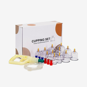 Bańki próżniowe bezogniowe z pompką Acus Med – zestaw 12 szt.