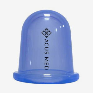 Bańka antycellulitowa do masażu ciała - silikonowa mała - niebieski