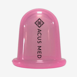 Bańka antycellulitowa do masażu ciała - silikonowa mała - różowy