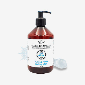 Naturalny wegański olejek do masażu ciała VCee 500 ml - mentolowy - efekt chłodzący