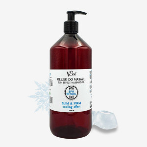 Naturalny wegański olejek do masażu VCee 1000 ml - mentolowy - efekt chłodzący