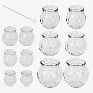 Bańki ogniowe szklane Acus Med – zestaw 12 szt. + kwacz