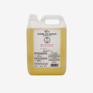 Naturalny wegański olejek do masażu VCee 5L - róża & lawenda
