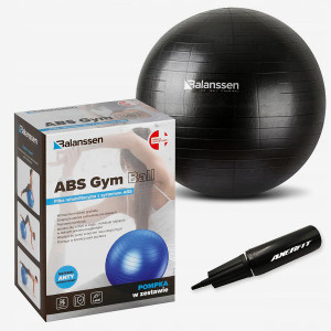 Piłka rehabilitacyjna z pompką ABS Gym Ball Balanssen - 75 cm