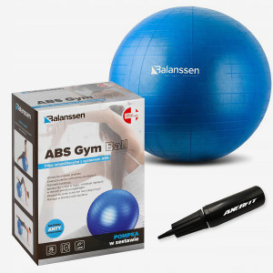 Piłka rehabilitacyjna z pompką ABS Gym Ball Balanssen - 85 cm