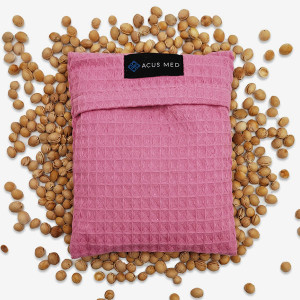 Ekologiczny termofor z pestek wiśni 16 x 13 cm - różowy