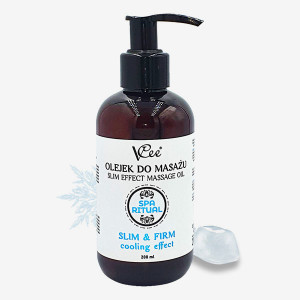 Naturalny wegański olejek do masażu VCee 200 ml - mentolowy - efekt chłodzący