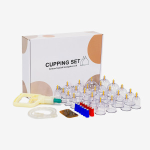 Bańki próżniowe bezogniowe z pompką Acus Med – zestaw 24 szt.