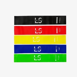 Zestaw 5 gum oporowych do ćwiczeń Mini Power Band Line Sport