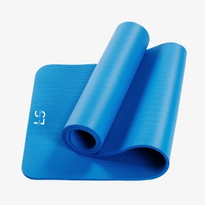 Mata gimnastyczna do ćwiczeń jogi fitness Line Sport 1 cm - niebieski