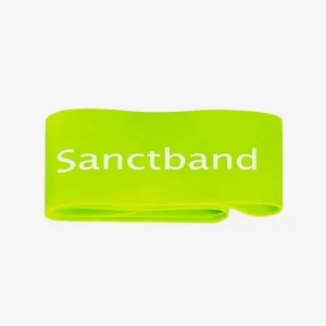 Guma oporowa do ćwiczeń Mini Band Sanctband - limonkowy - mocny