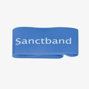 Guma oporowa do ćwiczeń Mini Band Sanctband - niebieski - bardzo mocny