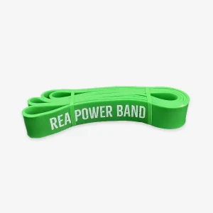 Guma oporowa do ćwiczeń Rea Power Band zielona - bardzo mocny opór