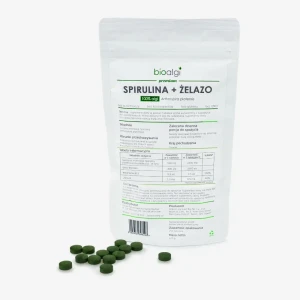 Spirulina + żelazo BIOALGI | 250 tabletek