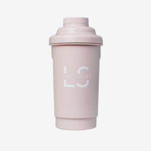 Shaker do odżywek Line Sport 600 ml - pudrowy róż