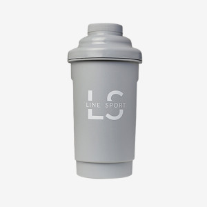 Shaker do odżywek Line Sport 600 ml - szary