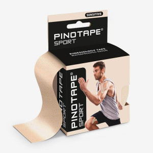 Pino Tape Sensitive – plastry tejpy do tapingu twarzy, szyi, dekoltu (5cm x 5m) - beżowy