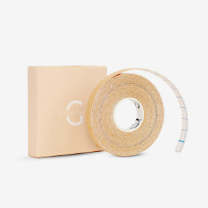 Gold Tape – plastry tejpy do kinesiology tapingu twarzy (1cm x 5m) - beżowy