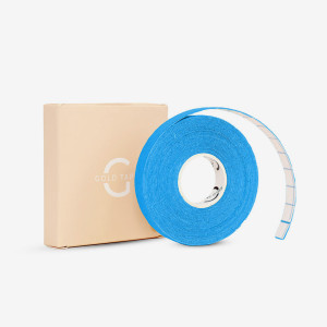 Gold Tape – plastry tejpy do kinesiology tapingu twarzy (1cm x 5m) - niebieski