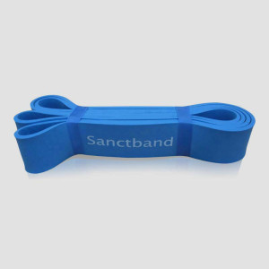 Długa guma do ćwiczeń Super Loop Band Sanctband - niebieski - mocny opór