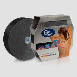Elastyczna taśma kinesio Cure Tape Giant (5cm x 31,5m) - czarny
